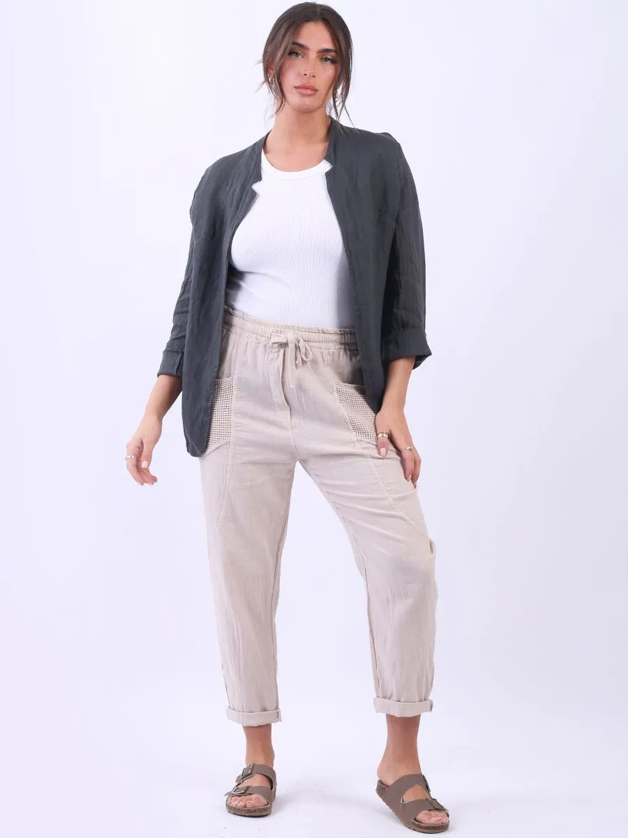 Anne   Kate Italian Tiber Plain Linen Jacket