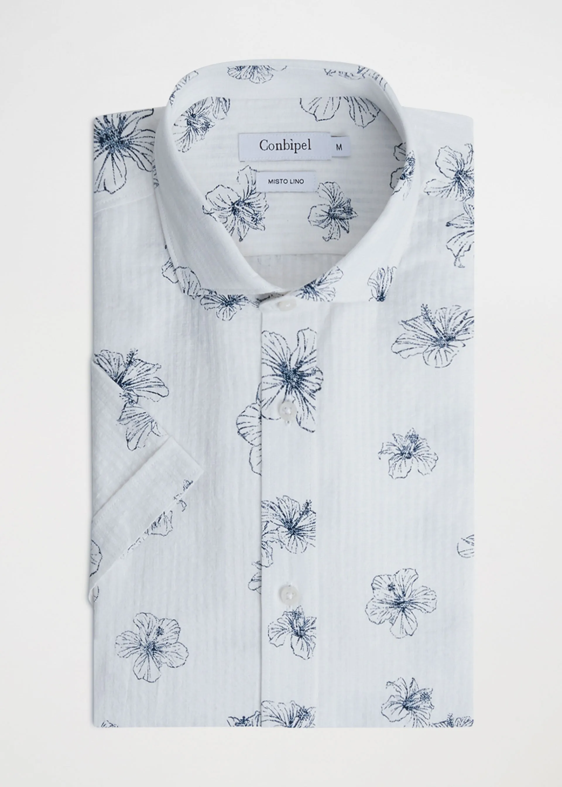 Camicia in lino stampata