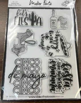 Cinco de mayo stamp set by Maker Forte