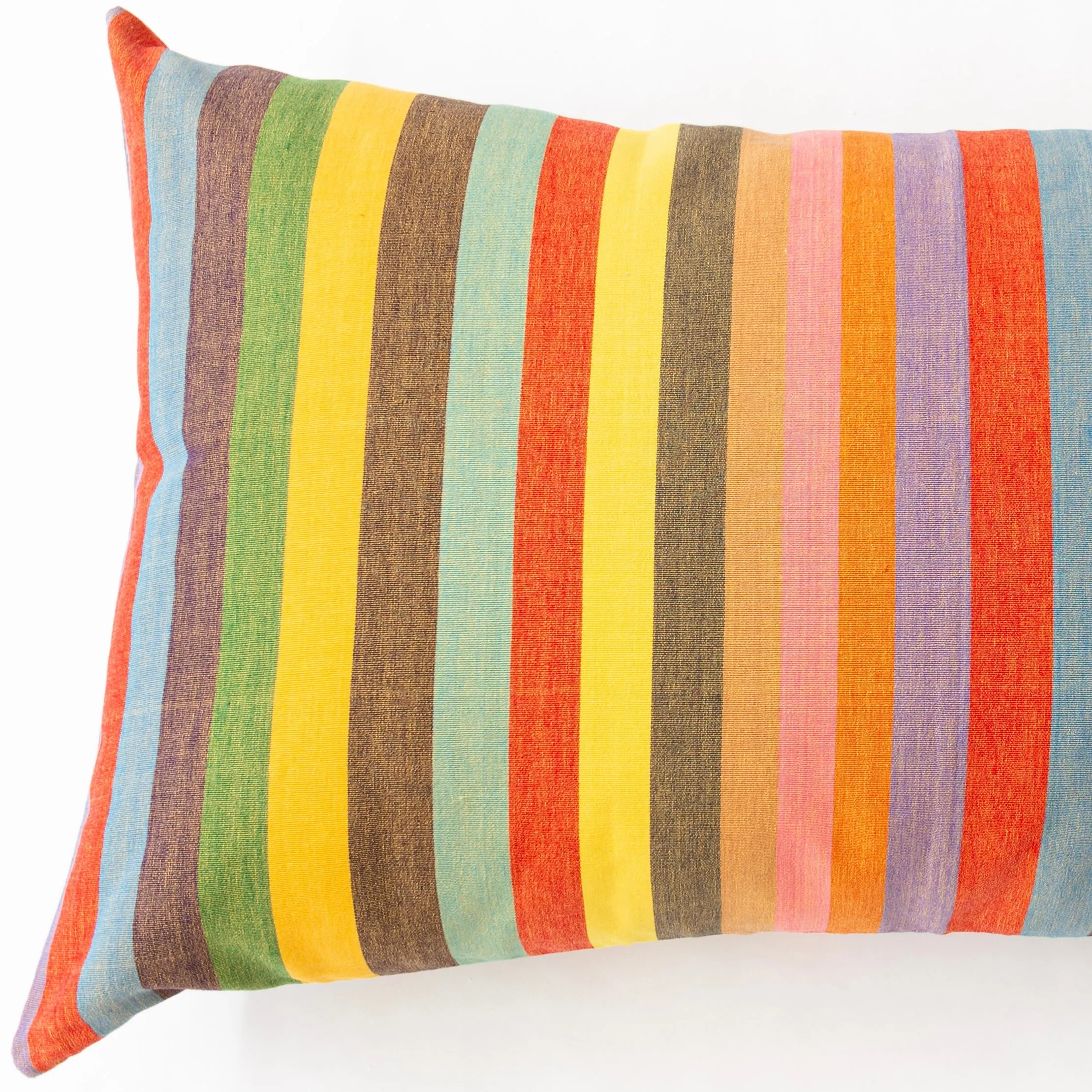 Fiesta Stripe Cotton Pillow 22"x36"