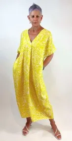 kAFTAN DRESS lime