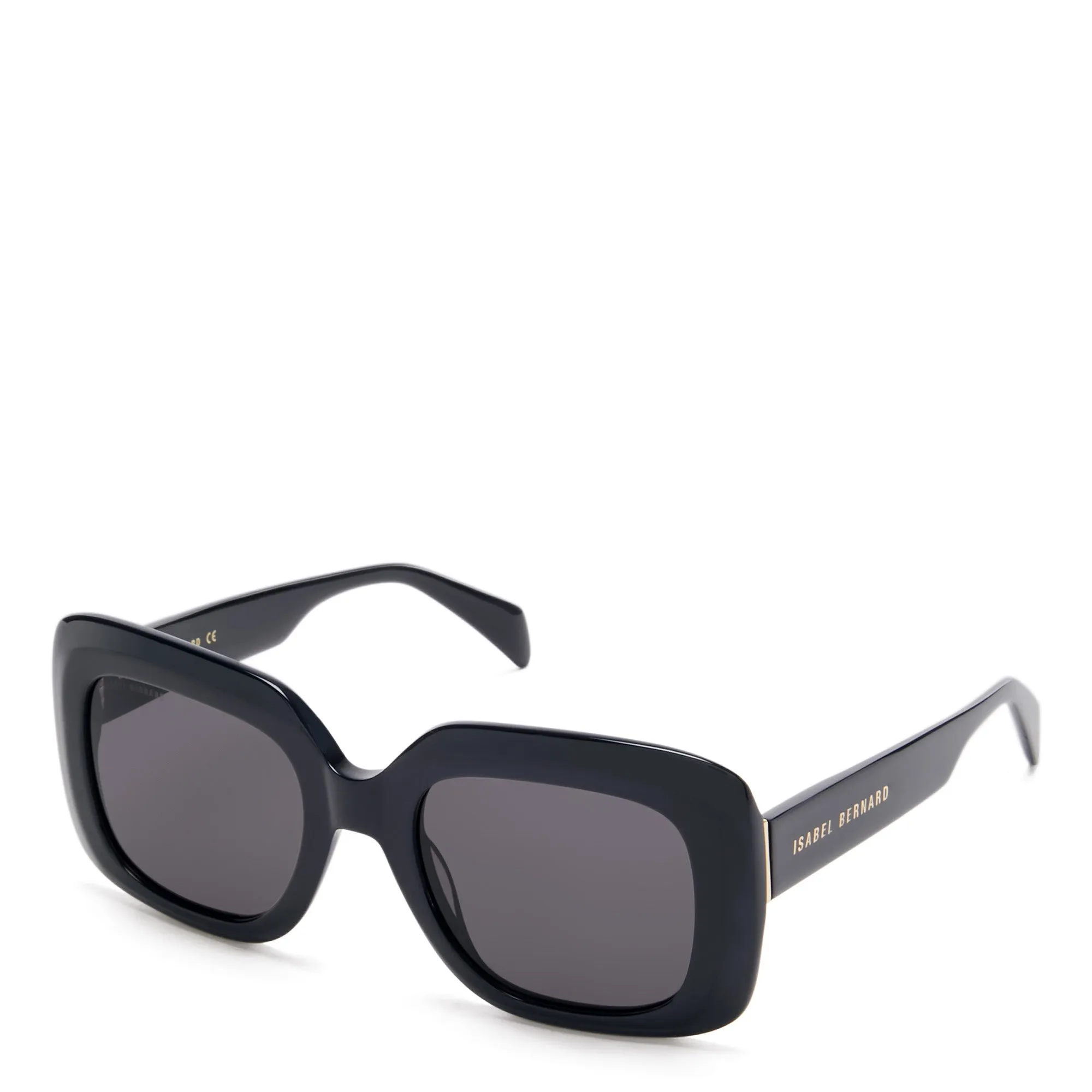 La Villette Rive black square sunglasses with black lenses