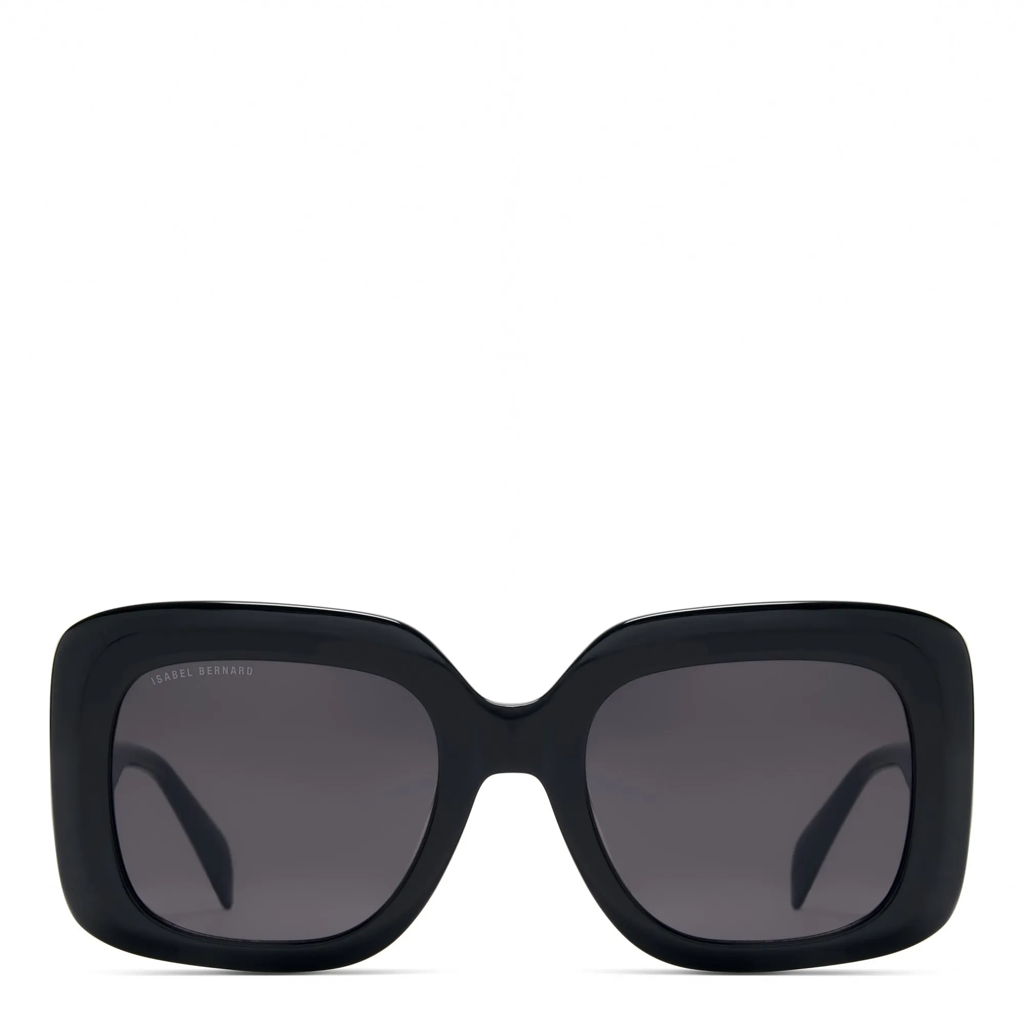 La Villette Rive black square sunglasses with black lenses