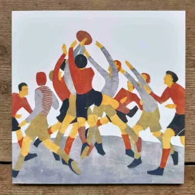 Passing the Ball - Greeting Card