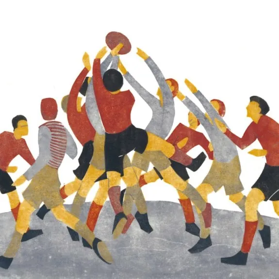 Passing the Ball - Greeting Card