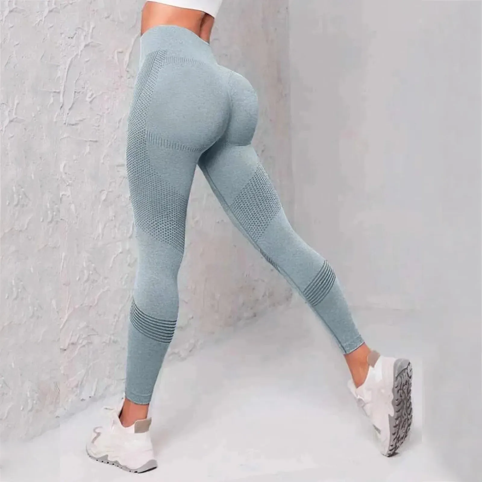 Push Up Sports Pants Legging Female pantalones Fitness Solid High Waist Sexy Elastic Workout Tights Comfortable Leggings Women