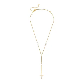 Small Eau de Rose Cut Faith Lariat