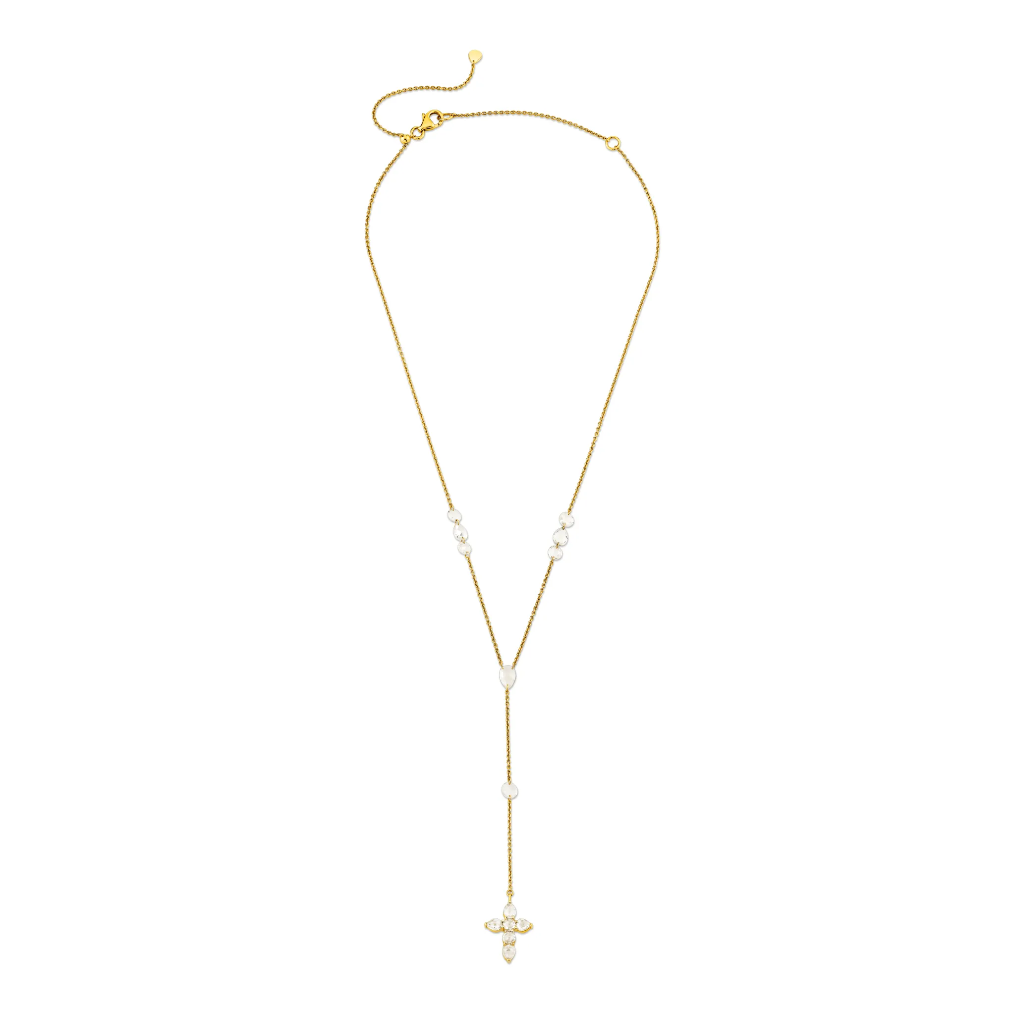 Small Eau de Rose Cut Faith Lariat