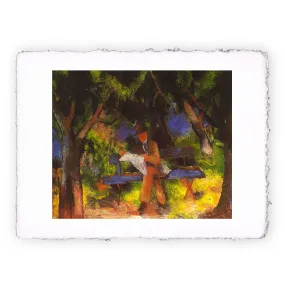 Stampa di August Macke - Uomo nel parco -