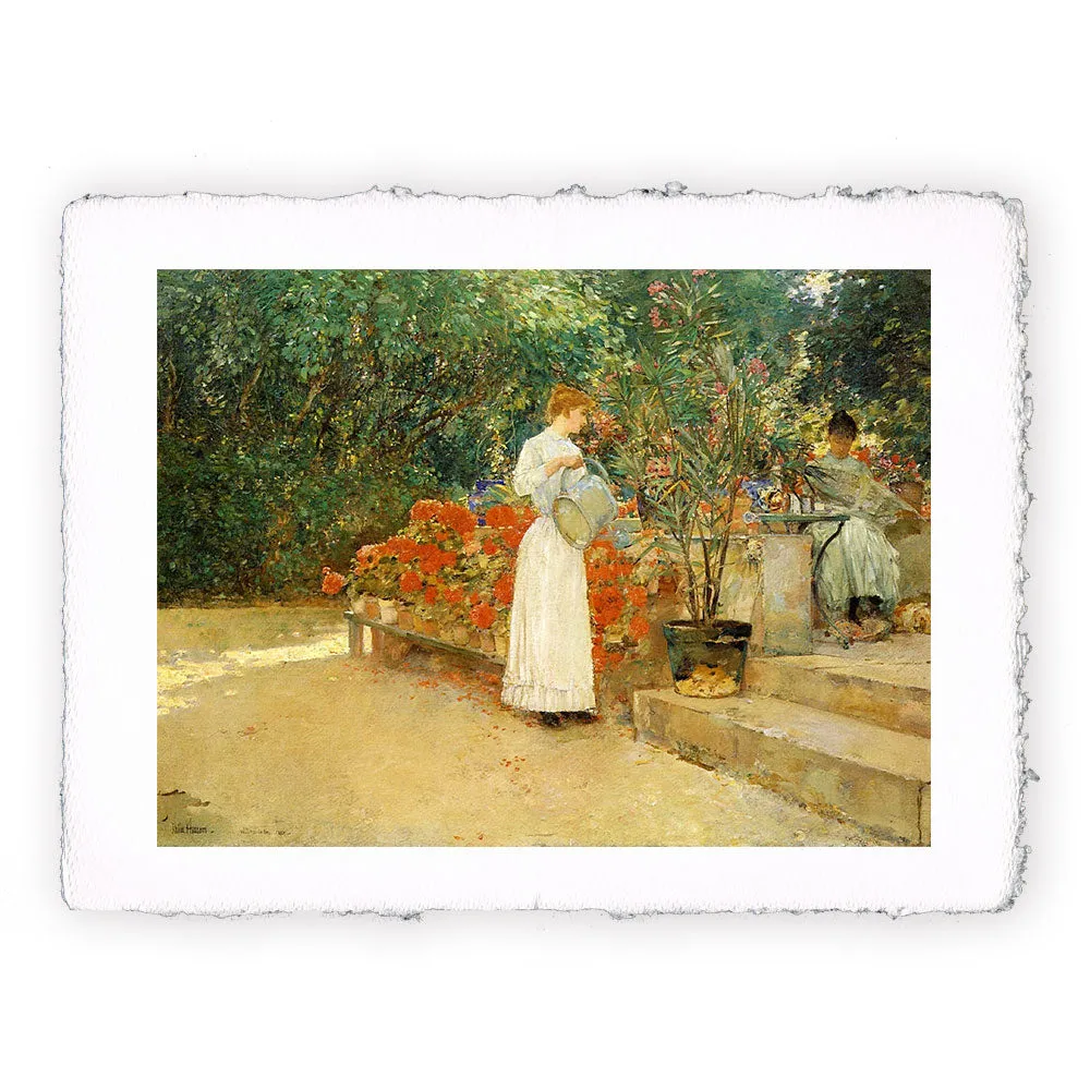 Stampa di Childe Hassam - Dopo colazione - 1890