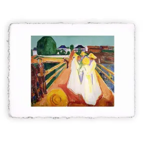 Stampa di Edvard Munch - Donne sul ponte II -