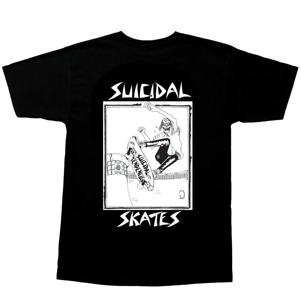 Suicidal Skates Pool skater Black T Shirt- Camiseta