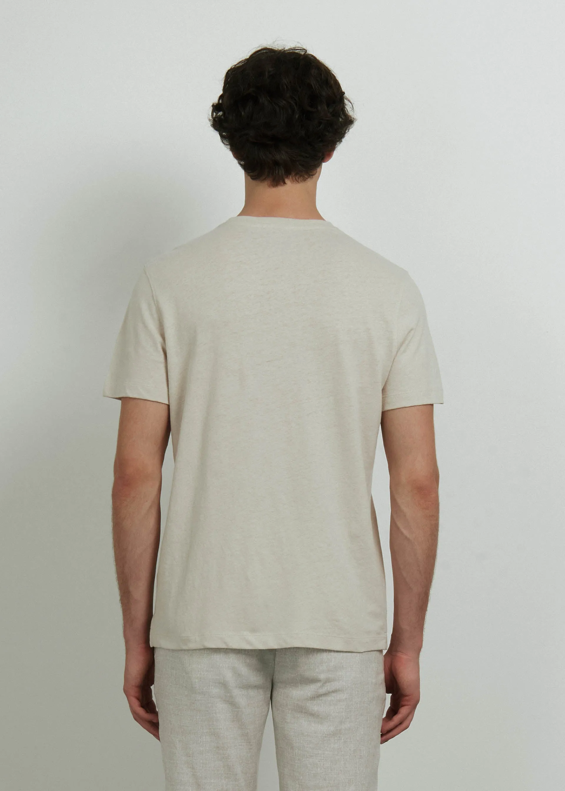 T shirt basic in lino