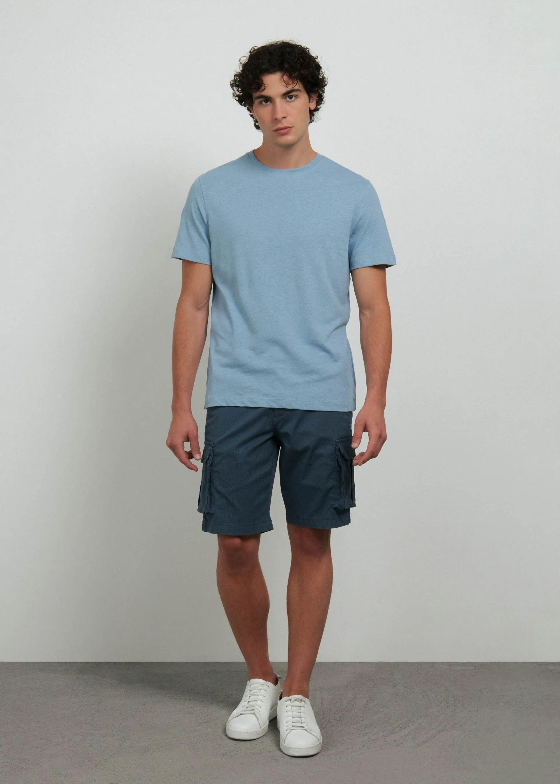 T shirt basic in lino